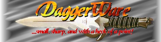 The ultra-cool DaggerWare logo: a must-load!